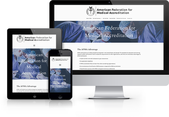 Best Medical Associations Website Design - American Federation for Medical Accreditation