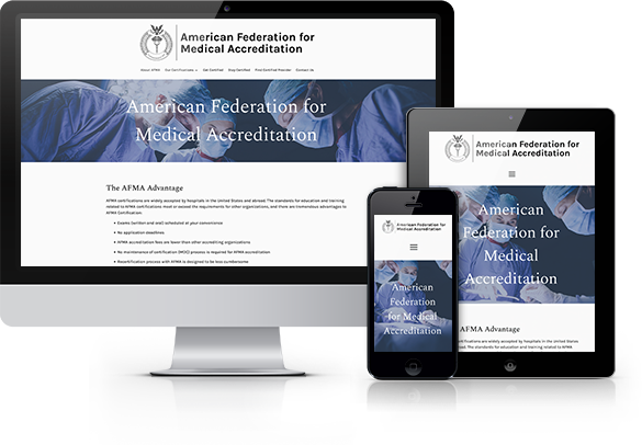 Best Medical Associations Website Design - American Federation for Medical Accreditation