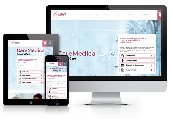 Best Concierge Medicine Website Design - CareMEDICA