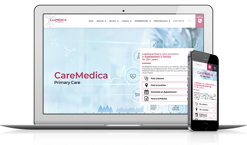 Top Concierge Medicine Website Design - CareMEDICA