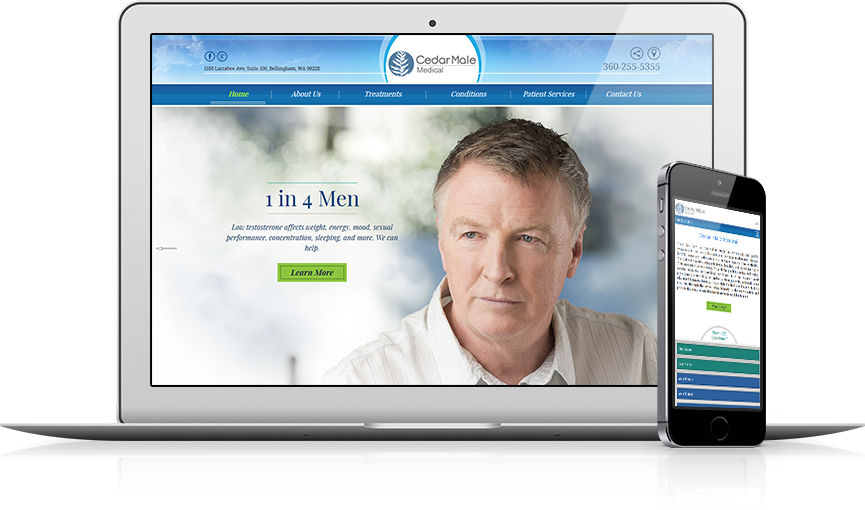 Top Integrative Medicine Website Design - Cedar Male Medical