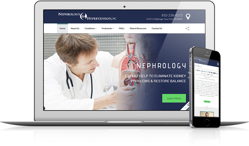 Top Nephrology Website Design - Nephrology & Hypertension, PC