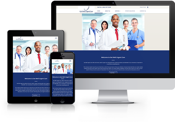 Best Urgent Care Website Design - Get Well Urgent Care