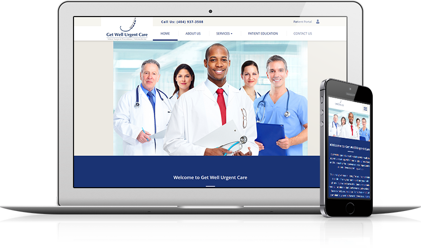 Top Urgent Care Website Design - Get Well Urgent Care