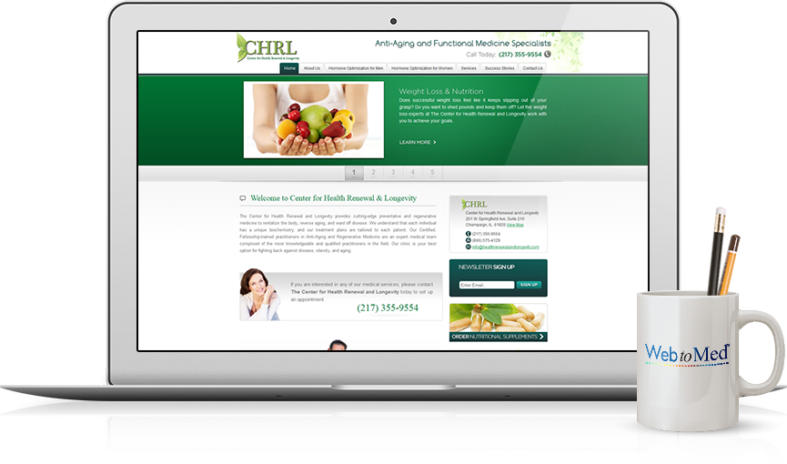 Top Integrative Medicine Website Design - Center for Health Renewal & Longevity