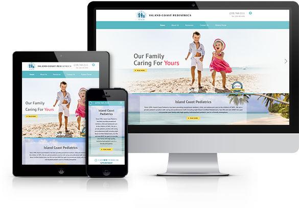Best Pediatric Website Design - Island Coast Pediatrics