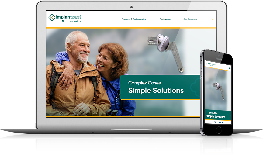 Top Medical Devices Website Design - Implantcast North America