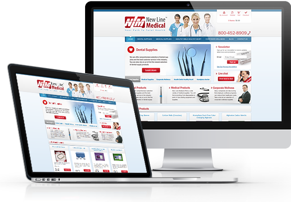 Best Medical E-Commerce Website Design - New Line Medical