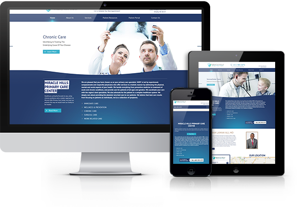 Best Internal Medicine Website Design - Miracle Hills Primary Care Center