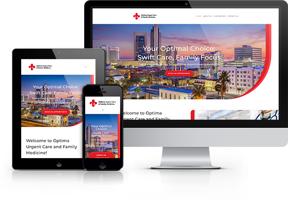 Best Urgent Care Website Design - Optima Urgent Care and Family Medicine