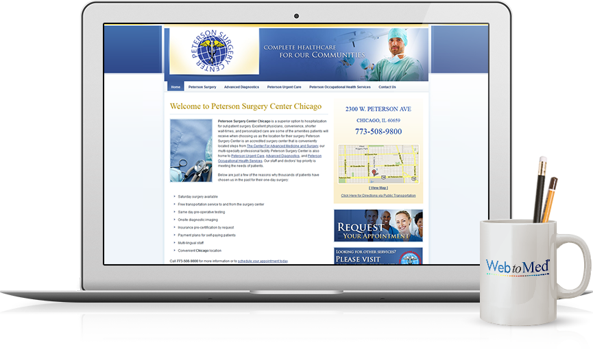 Top Surgery Website Design - Peterson Surgery Center