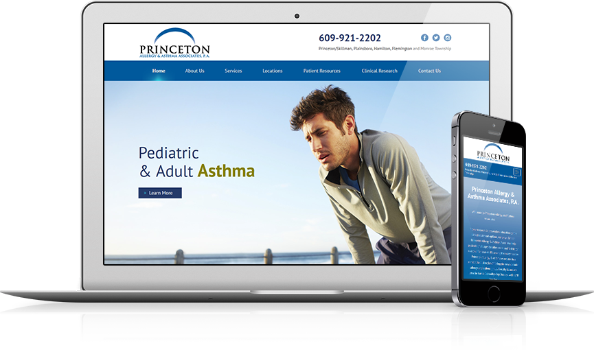 Top Allergy Website Design - Princeton Allergy & Asthma Associates