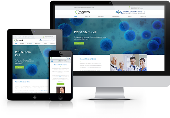 Best Orthopedic Website Design - Renewal Medical Clinic
