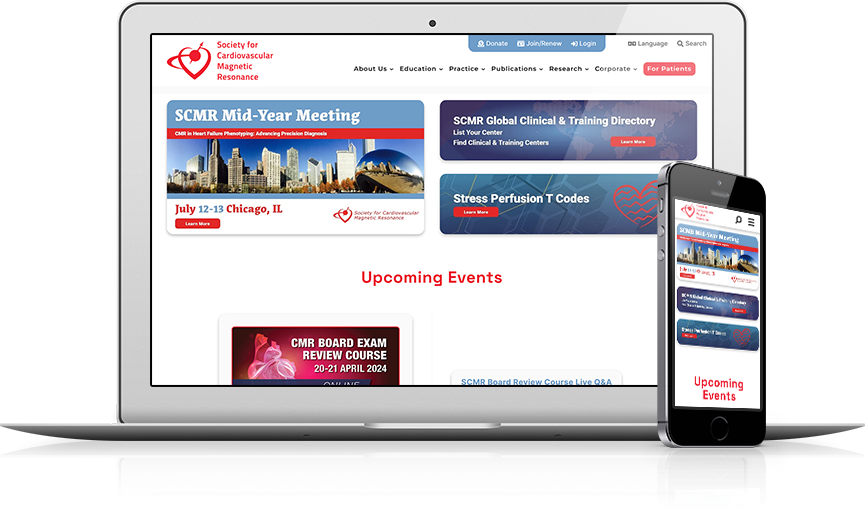 Top Medical Associations Website Design - Society for Cardiovascular Magnetic Resonance
