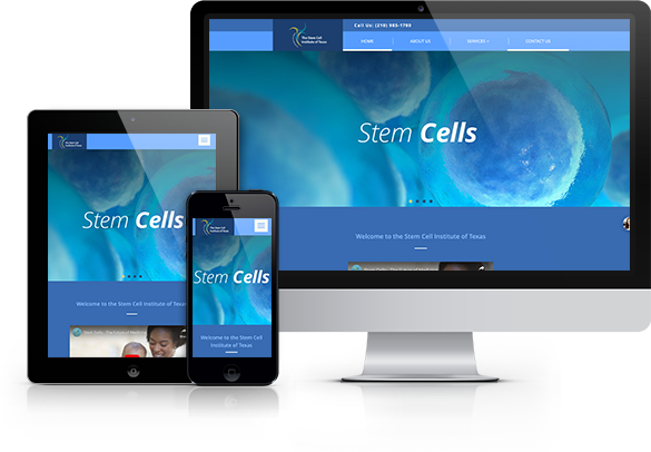 Best Regenerative Medicine & Biologics Website Design - The Stem Cell Institute of Texas