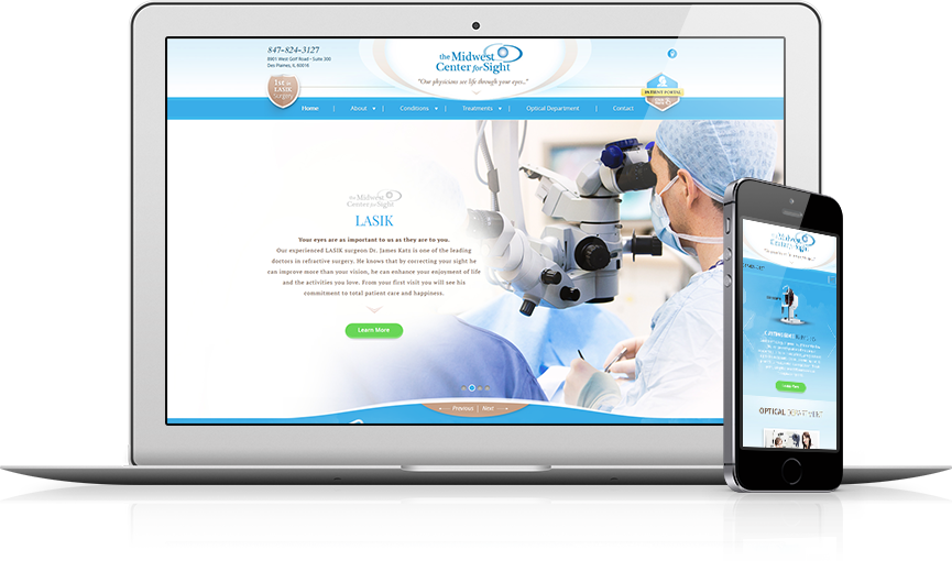 Top Ophthalmology Website Design - The Midwest Center for Sight