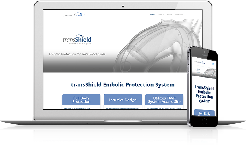 Top Medical Devices Website Design - Transaortic Medical