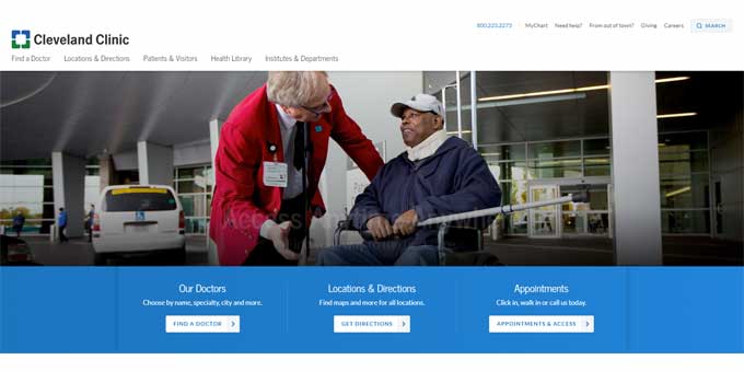 Cleveland Clinic Website Design