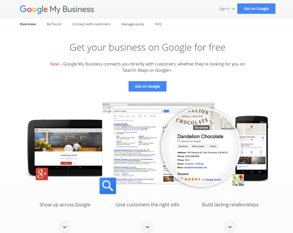 Business Homepage