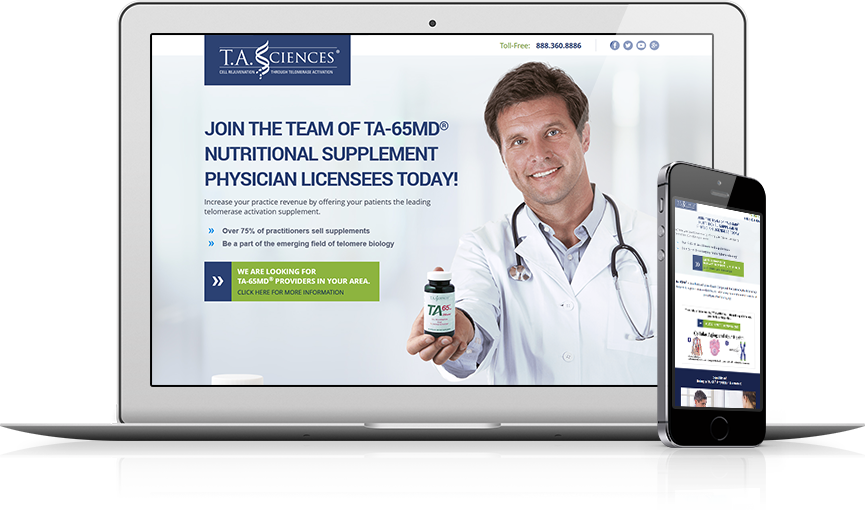 Top Medical Products Website Design - T.A. Sciences