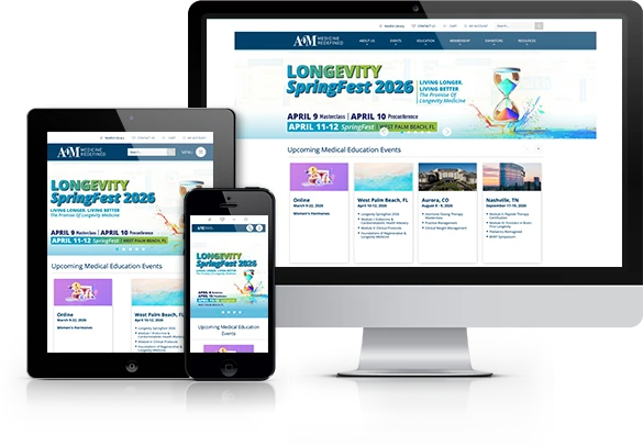 Best Medical Associations Website Design - American Academy of Anti-Aging Medicine