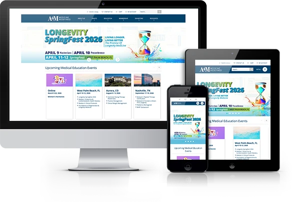Best Medical Associations Website Design - American Academy of Anti-Aging Medicine