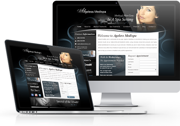 Best Med Spa Website Design - Ageless Medispa