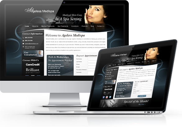 Best Med Spa Website Design - Ageless Medispa