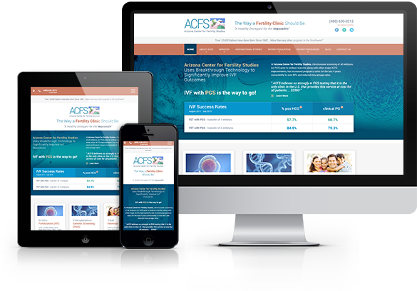 Best Fertility Medicine Website Design - Arizona Center for Fertility Studies