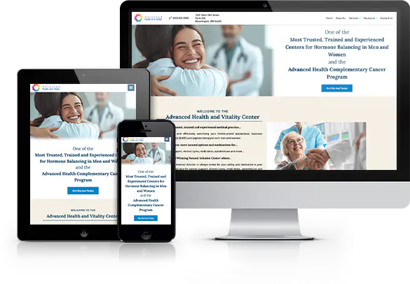 Best Integrative Medicine Website Design - Advanced Health and Vitality Center