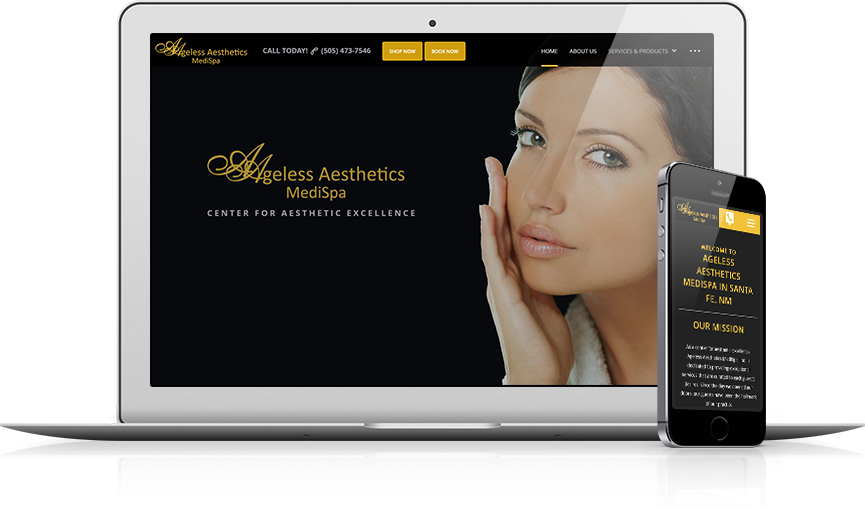 Top Med Spa Website Design - Ageless Aesthetics MediSpa