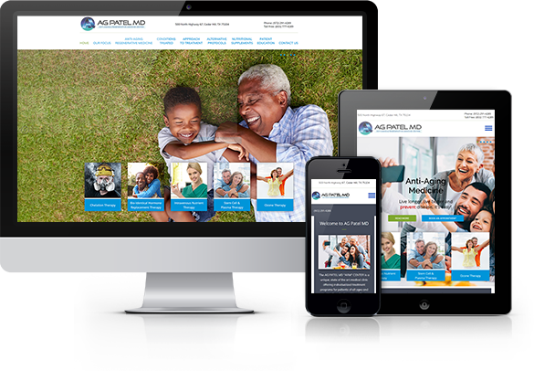 Best Regenerative Medicine & Biologics Website Design - AG Patel MD Anti-Aging & Regenerative Medicine Center