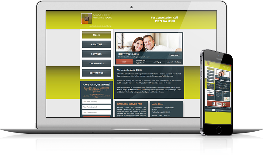 Top Integrative Medicine Website Design - Alma Clinic for Health & Healing