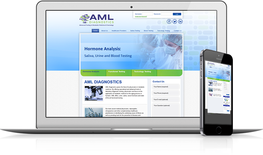 Top Medical Services Website Design - AML Diagnostics
