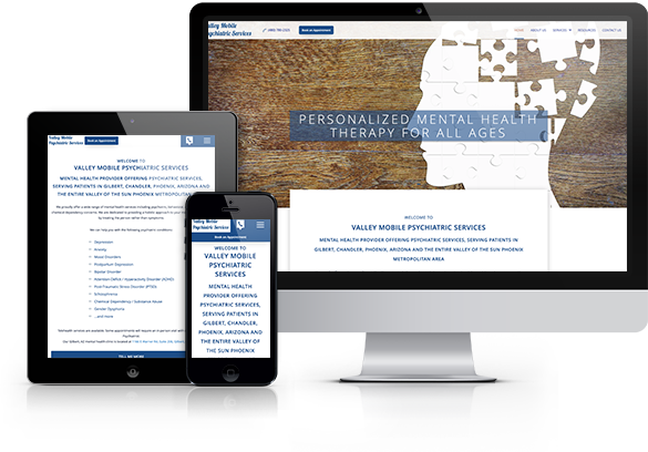 Best Psychiatry Website Design - Valley Mobile Psychiatric Services