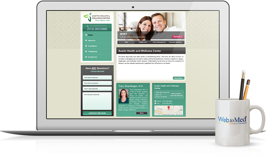 Top Integrative Medicine Website Design - Austin Health & Wellness Center