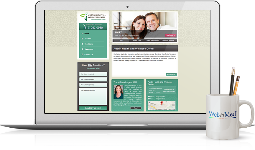 Top Integrative Medicine Website Design - Austin Health & Wellness Center