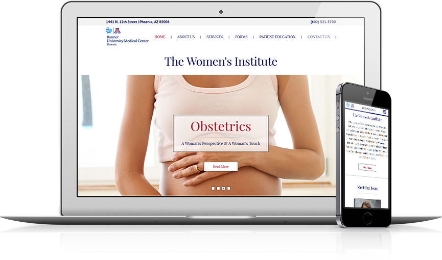 Top OBGYN Website Design - The Women's Institute