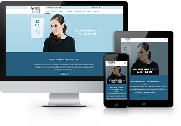 Best Ophthalmology Website Design - Baribeau Cataract and Laser