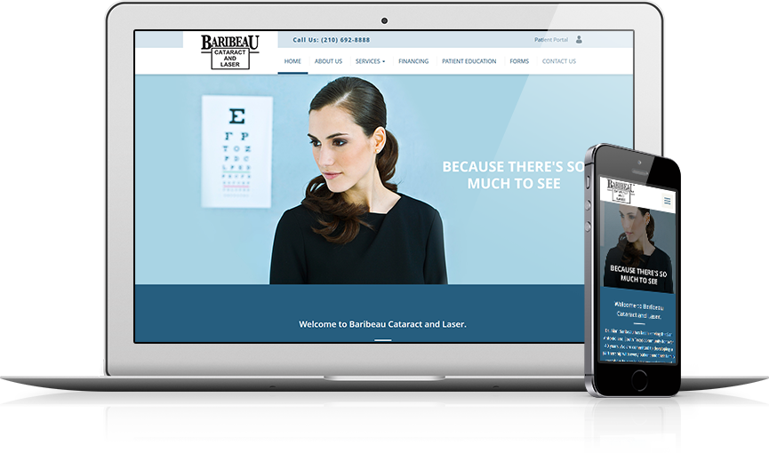 Top Ophthalmology Website Design - Baribeau Cataract and Laser