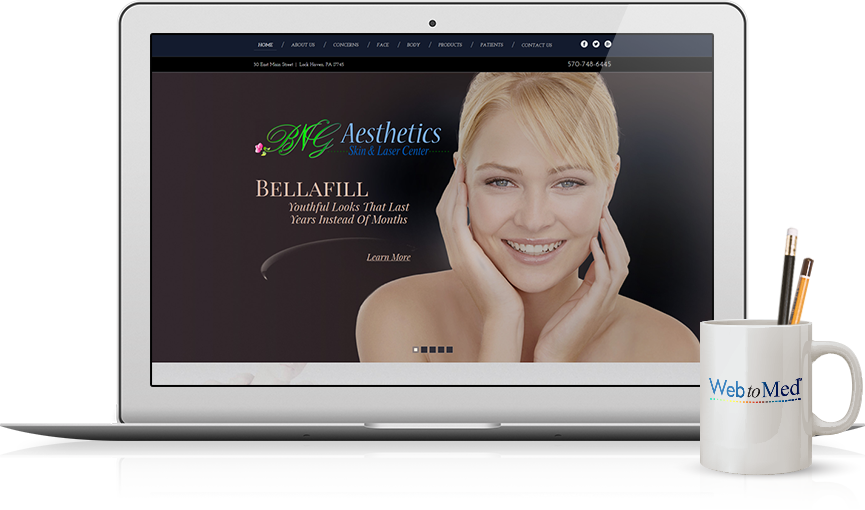 Top Med Spa Website Design - BNG Aesthetics