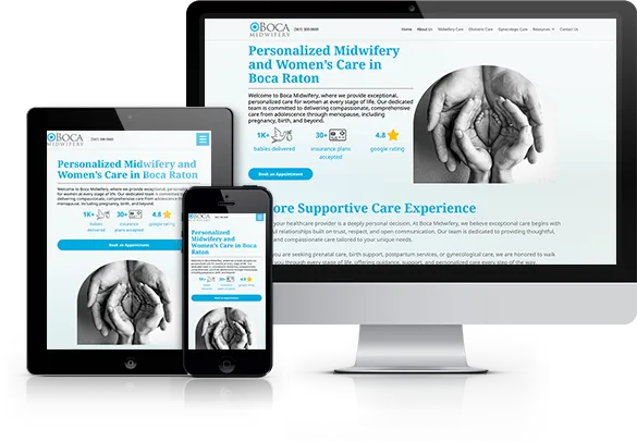 Best OBGYN Website Design - Boca Midwifery