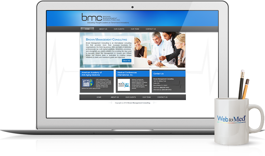 Top Medical Services Website Design - Brown Management Consulting, Inc.