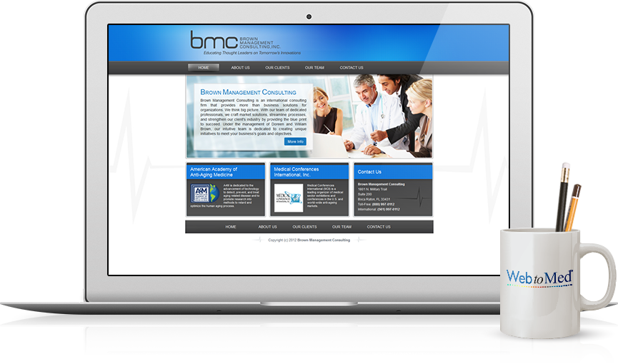 Top Medical Services Website Design - Brown Management Consulting, Inc.