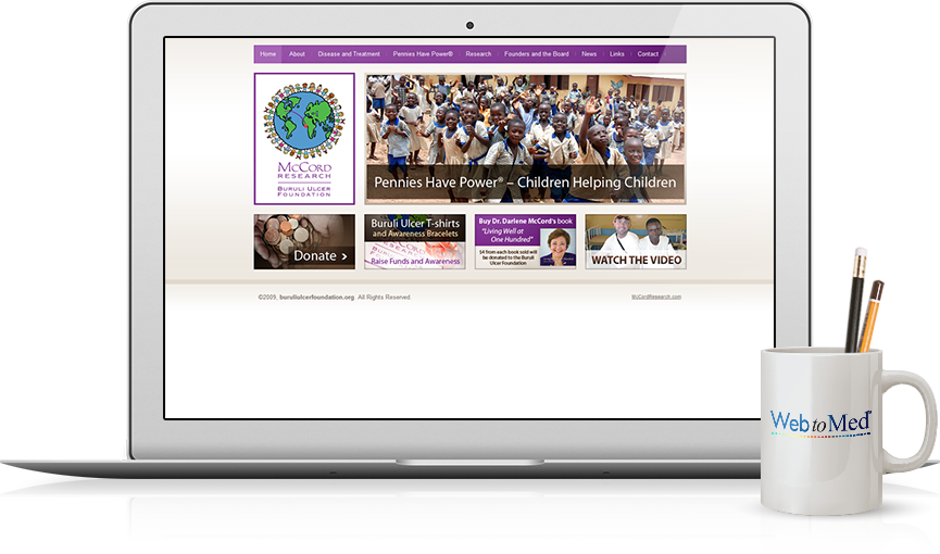 Top Medical Associations Website Design - Buruli Ulcer Foundation