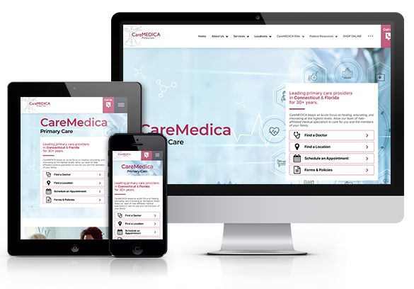 Best Concierge Medicine Website Design - CareMEDICA