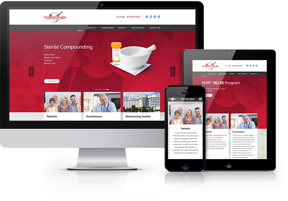 Best Pharmacies Website Design - Central Drugs Compounding Pharmacy