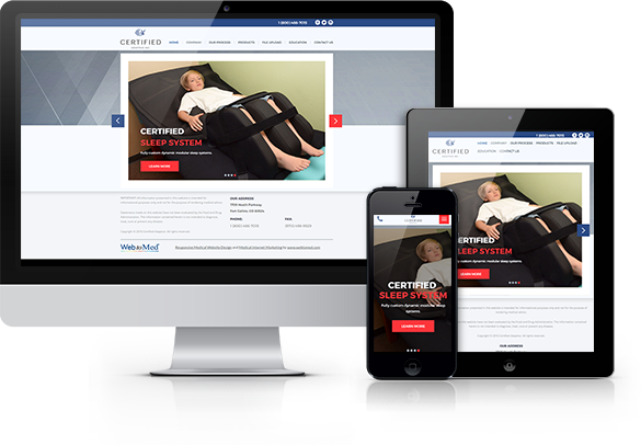 Best Medical Products Website Design - Certified Adaptive, Inc.