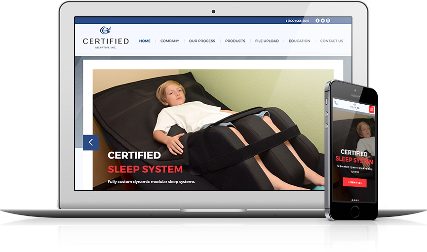 Top Medical Devices Website Design - Certified Adaptive, Inc.