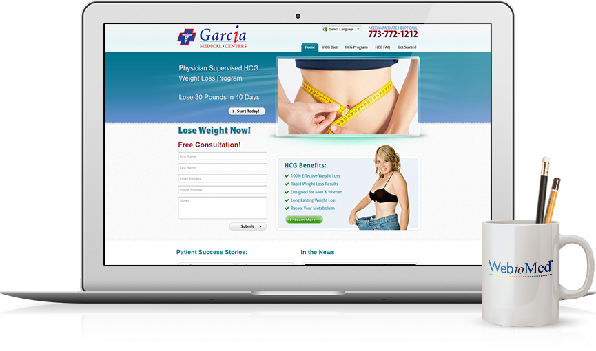 Top Weight Loss Website Design - Garcia Medical Centers